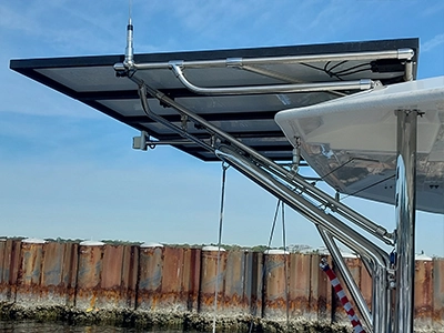 Marine Solar Panel After Install 002 | Nicholson Marine Services