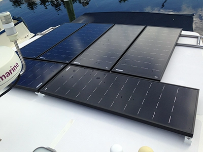 Marine Solara Solar Panels install | Nicholson Marine Services