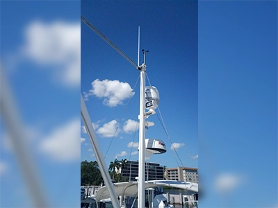 Marine Mast Rebuild Before | Nicholson Marine Services