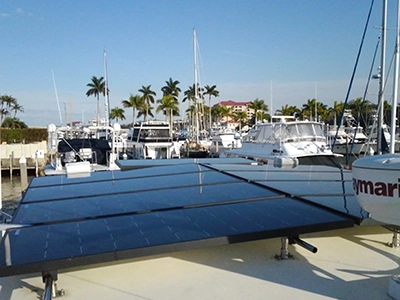 Marine Solar Panel Install 001 | Nicholson Marine Services