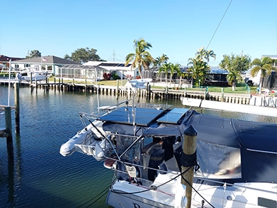 Marine Solar Panel Install | Nicholson Marine Services