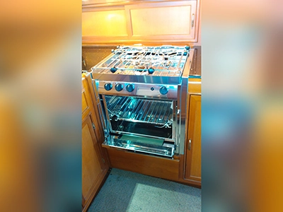 Marine Galley stove conversion 001 | Nicholson Marine Services